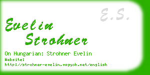 evelin strohner business card